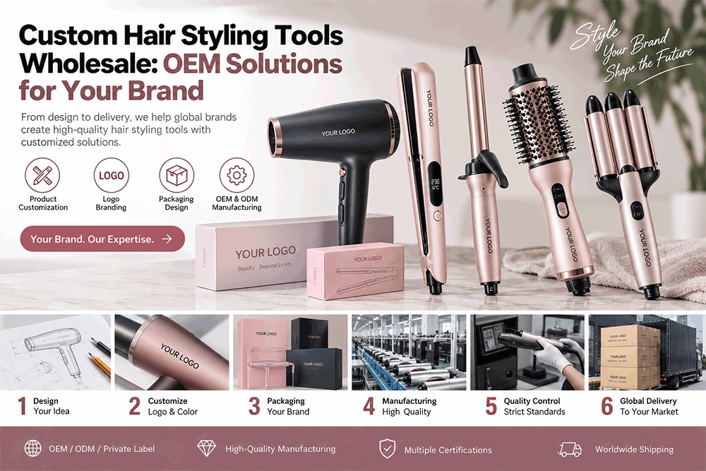 Custom Hair Styling Tools Wholesale: OEM Solutions for Your Brand