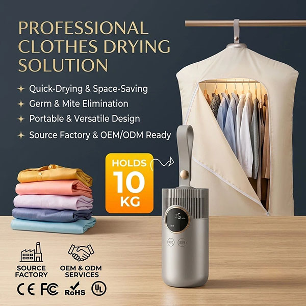 Portable High-Speed Dryer | 1200W Fast Drying & Hair Styling with Plasma Care